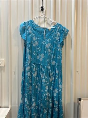 Cato Blue Floral Girls' Casual Dress